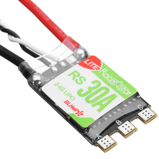 Racerstar RS30A Lite 30A Blheli_S BB1 2-4S Borstlös ESC-stöd Dshot150 Dshot300 för RC FPV Racing Drone