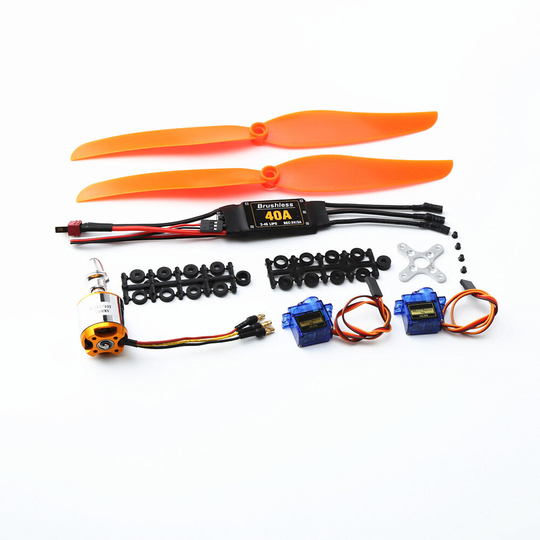 XXD 2217 KV1100 Brushless Motor + 1060 Propeller * 2 + 9g Servo * 2 + 40A ESC RC Power System Combo för RC Drone Airplan