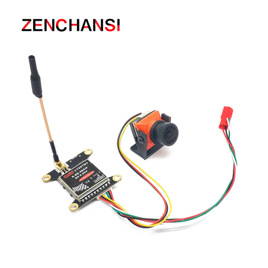 EWRF 25mW/200mW/600mW 5.8G 48CH videosändare + 1/3 CMOS 1500TVL Tiny Camera 2.1mm lins med OSD för RC Car Drone