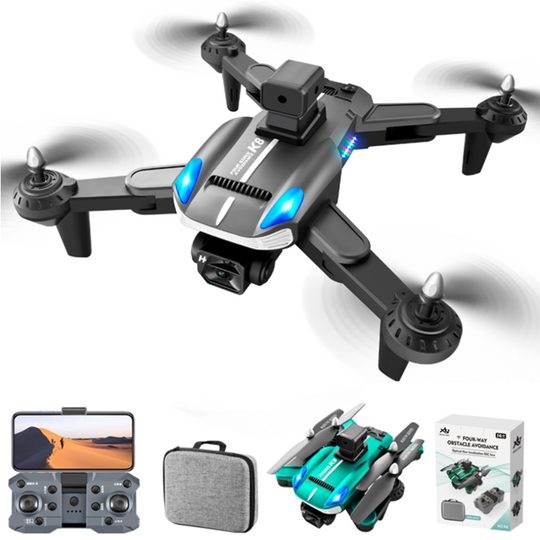 XKJ K8 WIFI FPV med 4K ESC Dual Camera Fyrsidigt hinder undvikande Optisk flödespositionering Vikbar RC Drone Quadcopter