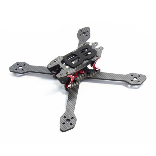 DALRC Title X212 212mm Hjulbas 4mm Arm Carbon Fiber RC Drone FPV Racing Frame Kit med Buzzer LED Board 97g