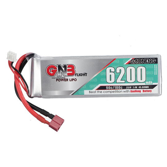 Gaoneng GNB 7.4V 6200mAh 90C 2S LiPo batteri T/XT60/XT90/EC5/TRX Plugg för FPV Racing Drone
