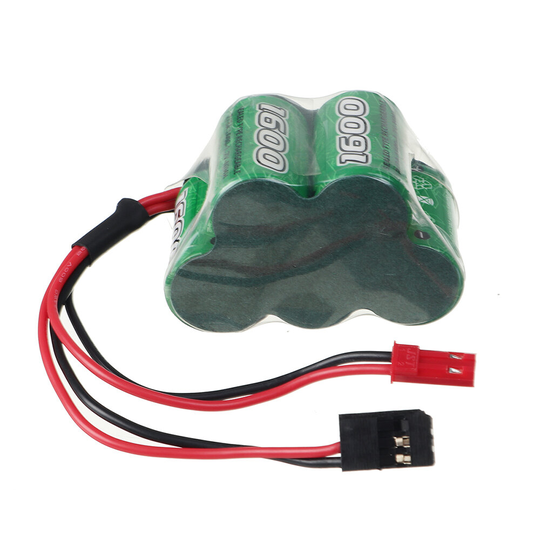 Gens ACE 6V 1600mAh NiMH-batteri JST Futaba-kontakt för RC Racing Drone