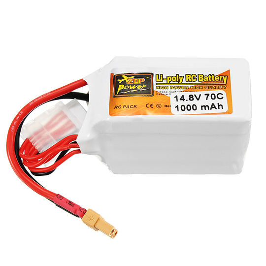 ZOP Power 14,8V 1000mAh 70C 4S Lipo-batteri XT30 Plug för RC Drone