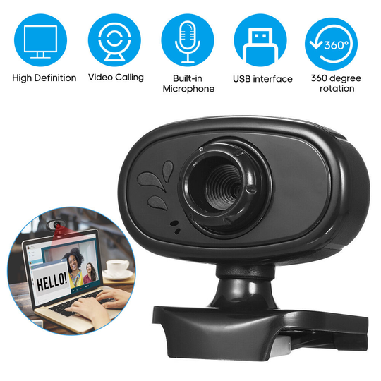 Bakeey Roterbar HD 480P USB-webbkamera Manuell fokus Inbyggd mikrofon Smart webbkamera YouTube Videoinspelning Konferens