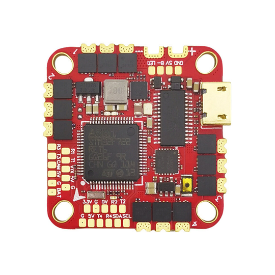 25,5x25,5mm HAKRC F722 F7 Flight Controller AIO 40A BLHELI_ S 2-6S ESC m/ 5V 3A BEC Output för FPV Racing Drone