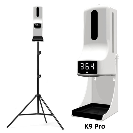 Beröringsfri väggmonterad digital infraröd termometer med 160 cm stativstativ 1000 ml automatisk sensordåldispenser