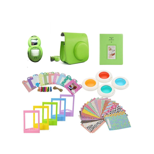 Tarvikesetti Fujifilm Instax Miniin 8 / 9 - Lime Green