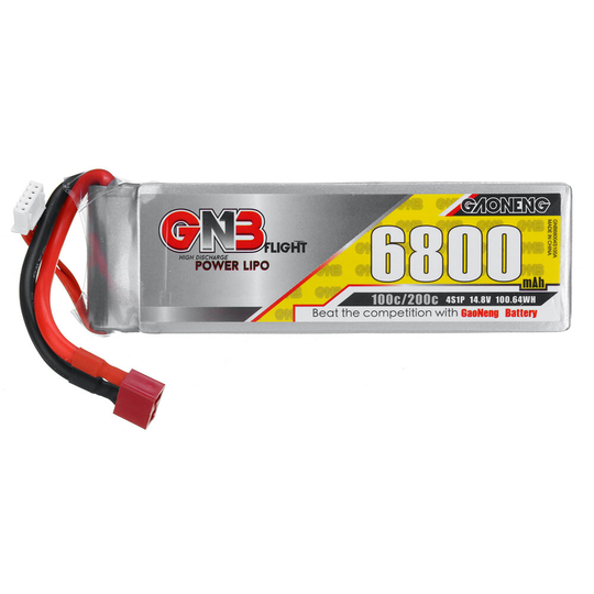 Gaoneng GNB 14.8V 6800mAh 100C 4S LiPo -batteri T/XT60/XT90/EC5/TRX -kontakt för FPV Racing Drone