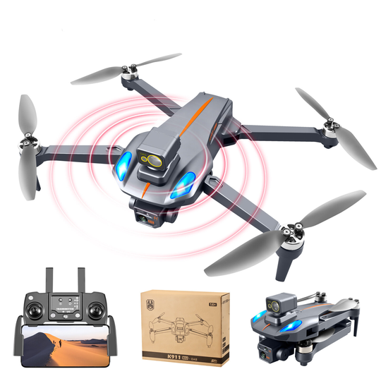 XKJ K911 Max 5G WIFI FPV GPS med 8K ESC Dual Camera 360° Hinder Undvikande Optisk flödespositionering Borstlös 225g hopf