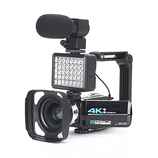KOMERY AF2 48M 4K Videokamera för Vlogging Live Camcorder NightShot Anti-Shake Videokamera WIFI APP Kontroll DV Videoins