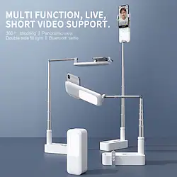 Portable Phone Holder With LED Dimming Light for Live Stream Make Up YouTube TikTok Dimmable LED Camera Ring Light for iPhone Android Phone Lightinthebox