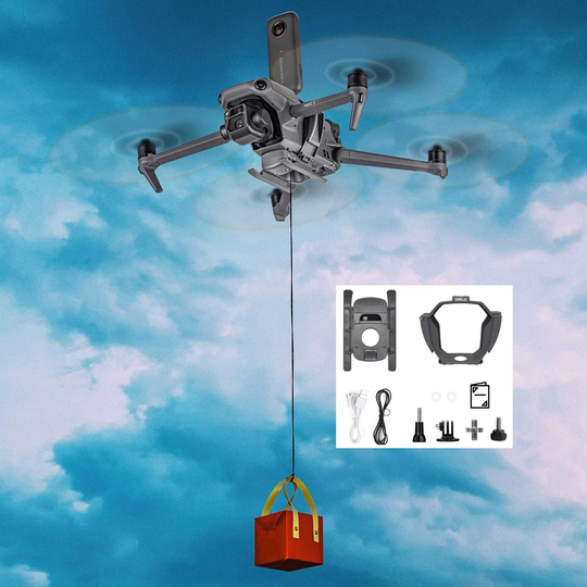 STARTRC Airdrop Air Dropper System Fjärrkastare Transport Presentleveransenhet med ökad landningsställ LED-ljus för DJI