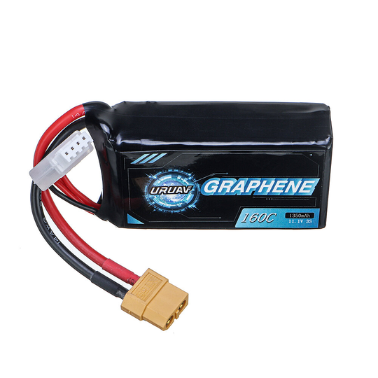 URUAV GRAPHENE V2.0 11.1V 1350mAh 160C 3S LiPo Battery XT60 Plug för FPV Racing Drone