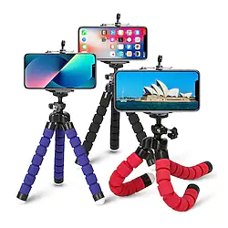 Octopus Leg Style Tripod Flexible Portable Adjustable Slip Resistant Phone Holder Mini Support with Clip for Desk Selfies Vlogging Live Streaming Compatible with Cellphone Smartphone Accessory Lightinthebox