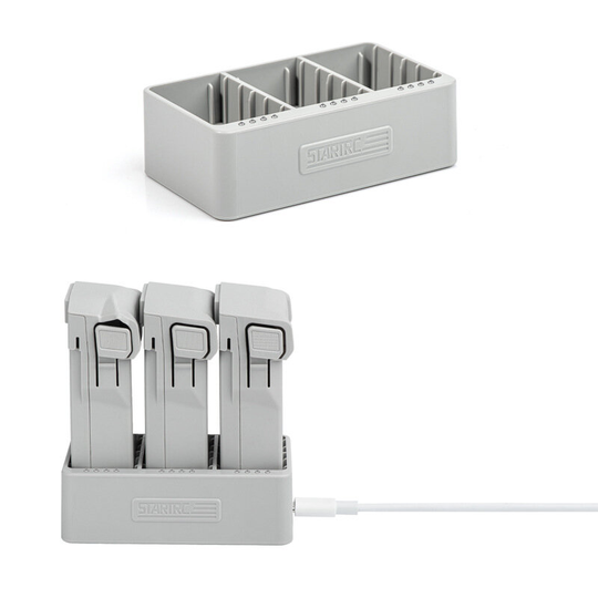 STARTRC 3-i-1 Intelligent Snabbladdning Hub Batteri Billaddare Hushållerska Strömförsörjningsstation för DJI Mini 3 PRO