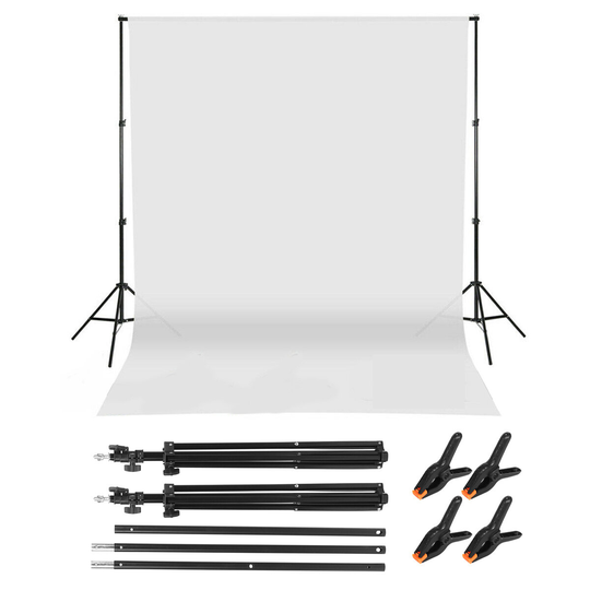 Bakgrundsställ i aluminium Fotografi Studio Bakgrundsfäste stödsystemsats