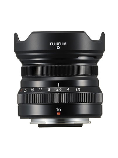 Fujifilm xf 16mm f/2.8 r wr -objektiivi - musta