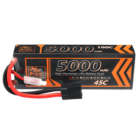 ZOP Power 11.1V 5000mAh 45C 3S LiPo Battery T Deans Plug för FPV Racing Drone