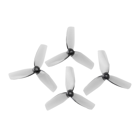 2 par HQProp Micro Whoop 40MM 1mm Hål 3-blad Grå CW CCW Poly Carbonate Propeller för Whoop FPV Racing Drone
