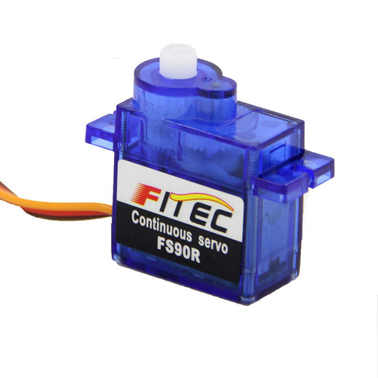 2/4 / 6st Feetech / FITEC 9g Micro Servo 6V 1,5 kg / cm Analog 360 graders kontinuerlig rotationsservo för DIY RC Heliko