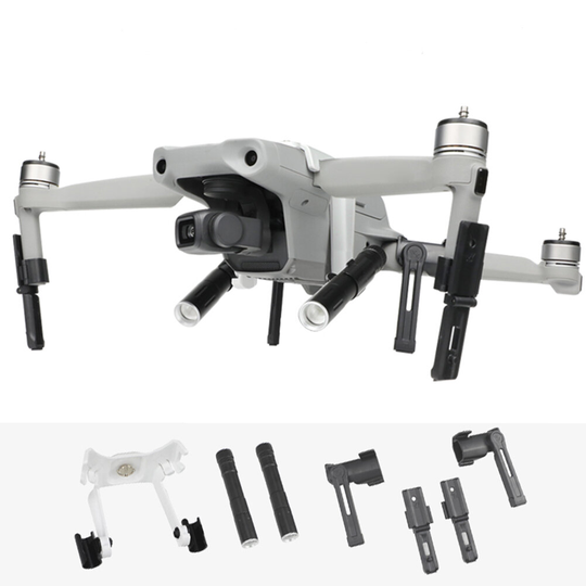 YX Night Fill Light Ficklampa Kit med Extender Landing Gear för DJI Mavic AIR 2 Drone