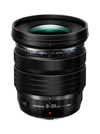 Olympus m.zuiko digital ed 8-25mm f/4 pro -objektiivi + cashback
