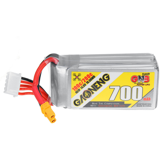 Gaoneng GNB 14.8V 700mAh 100C 4S LiPo Batteri XT30 för RC Racing Drone