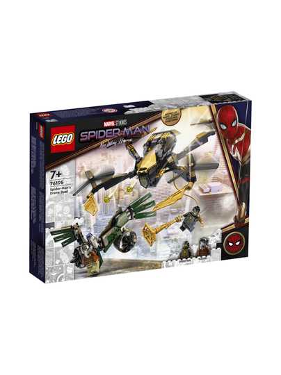 Lego super heroes spider-man ja dronekopterien kaksintaistelu 76195