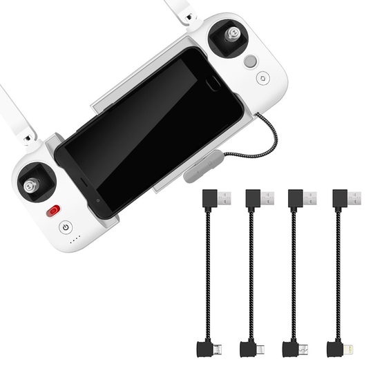 Fjärrkontrollsändare USB-datakopplad kabellinje IOS / Android / TYPE C för FIMI X8 SE RC Drone