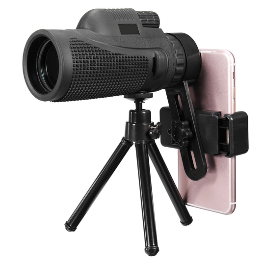 16X52/40X60 HD Zoom Monocular Telescope Telephoto Kameralins Telefonhållare/Stativ Present för utomhusresor Fotvandring