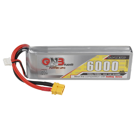 Gaoneng GNB 7.6V 6000mAh 100C 2S Lipo Batteri XT60 / XT90/T Plug för RC Drone