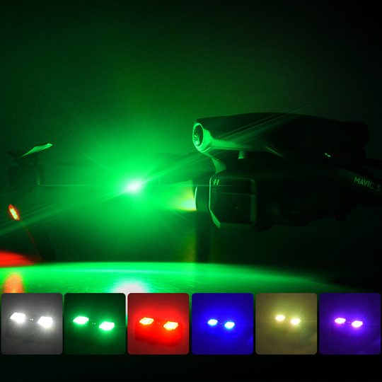 Night Flying LED Flash Ljus Uppladdningsbar varningssignallampa AntiCollision Strobe Blinker för DJI Mavic 3 / Mini 2 /