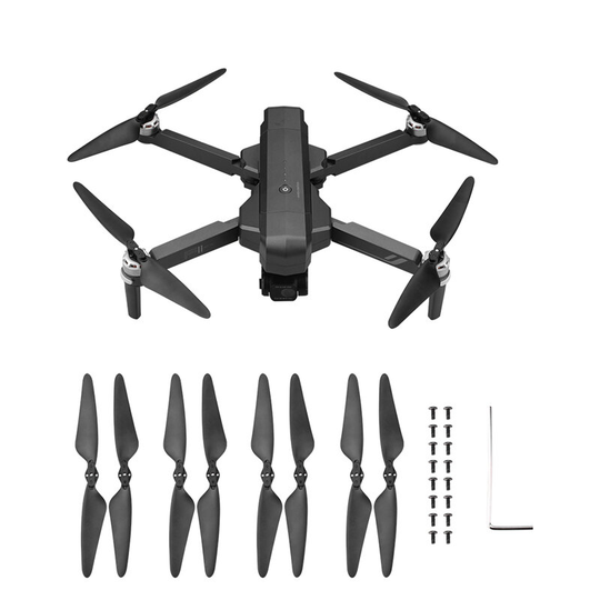 Quick-Release Foldable Propeller Props Blad Set 8 Styck för SJRC F11S 4K PRO RC Drone Quadcopter
