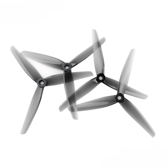 2 par HQProp 6X2,5X3 ljusgrå polykarbonat 3-bladig propeller för FPV Racing RC Drone