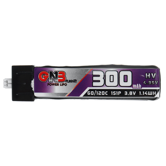 Gaoneng GNB 3.8V 300mAh 60C 1S LiPo -batteri PH2.0/Molex1.25 Plug för FPV Racing Drone