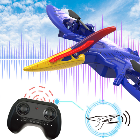 Funsky Pterodactyl flygsimuleringsljud 2.4G Altitude Hold Headless Mode LED EVA RC Drone Quadcopter RTF