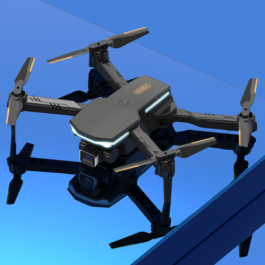H88 2.4G 4CH med 4K Dual Camera Hinder Undvikande 360° Rolling Altitude Hold Mode Borstad Vikbar RC Quadcopter Drone RTF