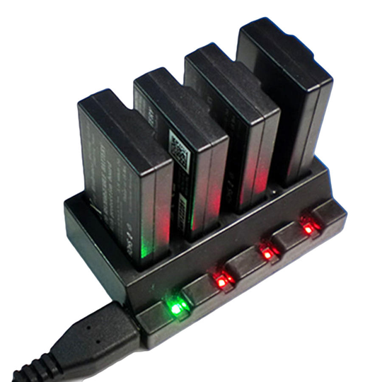 YX 4-i-1 USB-batteriladdare Laddningsnack Parallell för Parrot Minidrones Mambo Swing Rolling Spider
