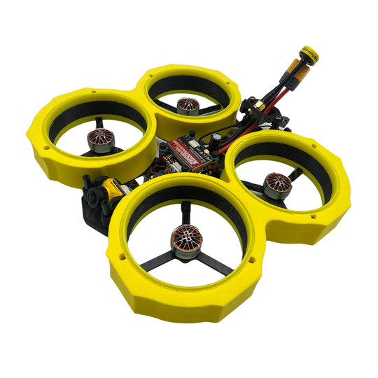 AuroraRC MAMFU24 4-6S 3 tum 153 mm hjulbas CADDX Retal F7BT BLHeli_S 40A ESC RUSH TANK 800mw Cinewhoop Whoop UAV PNP / B