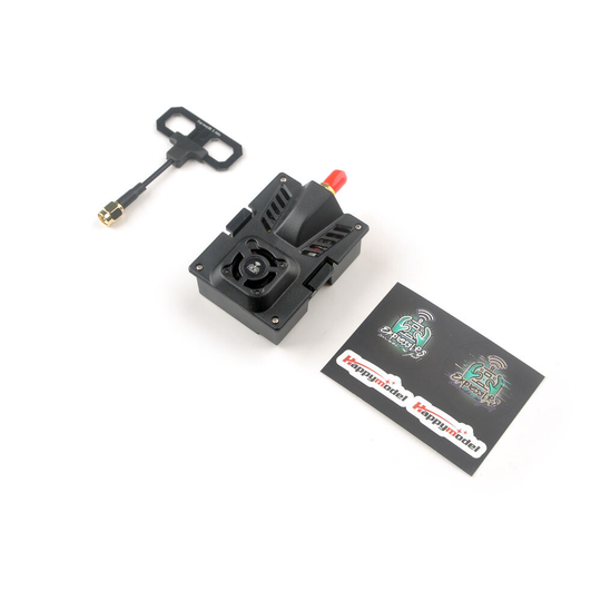 HappyModel ES24TX Pro 2,4GHz 1000mW ExpressLRS ELRS Micro TX-modul med kylfläkt RGB LED-modul för RC Drone