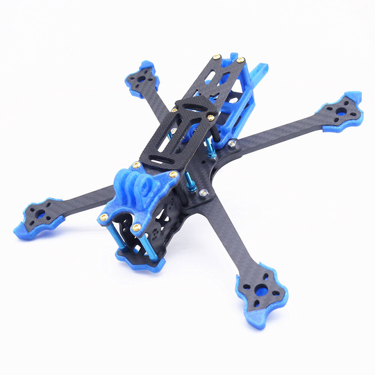 FonsterFpv kackerlacka V5 225mm hjulbas 5 tums kolfiber ram kit stöd DJI luftenhet för FPV RC racing drone