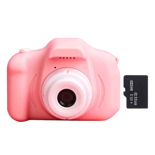 8M 1080P 4X Zoom Mini Digitalkamera 2 tums skärmstöd 32GB TF-kort för barn Baby Söt videokamera Video Chil