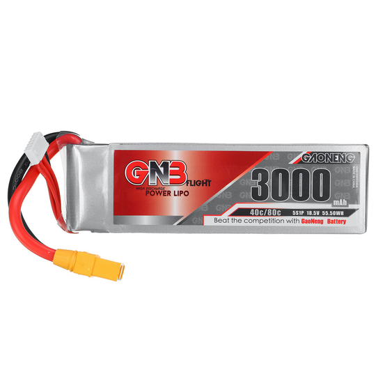 Gaoneng GNB 18.5V 3000mAh 40C 5S LiPo Batteri XT60 / XT90/T Plug för FPV Racing Drone
