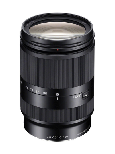 Sony sel 18-200mm f/3.5-6.3 le oss -objektiivi + cashback