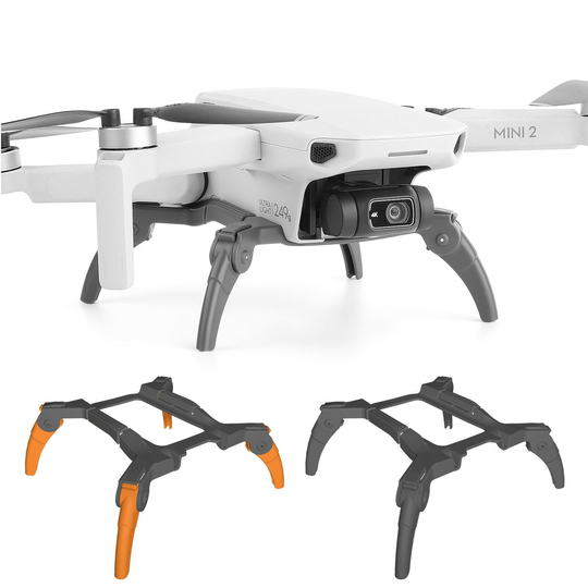 Sunnylife hopfällbar förlängd höjning av spindellandningsställ Benskyddsstöd för DJI Mini 2 / MINI SE / Mavic Mini RC Dr