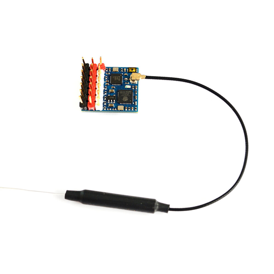 Matek Systems ELRS-R24-P6 R24-P6 ExpressLRS 2,4GHz PWM-mottagare med antennstöd 2~8S VBat-spänningsavkänning för FPV RC-