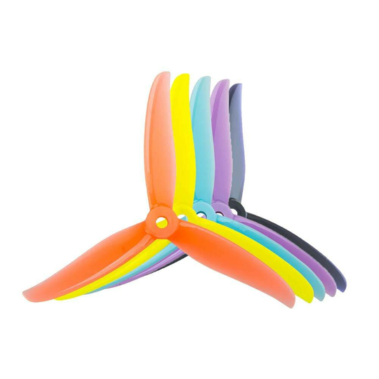 2 par Gemfan Hurricane 4937 Slitstark 3-bladig propeller för FPV Racing RC Drone