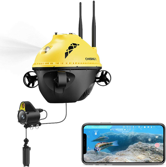 CHASING F1 Fish Finder Drone 20m Arbetsdjup 6 timmar Runtime Trådlös undervattensfiskekamera