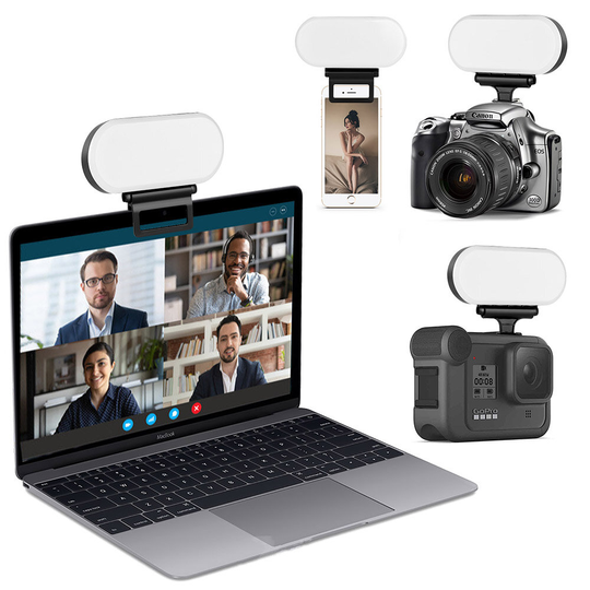 Sportkamerafyllningsljus Digital videokamera påfyllningslampa med klämma för Gopro Xiaoyi DJI OSMO Pocket Action Fimi -k